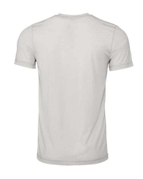 Bella+Canvas 3001CVC Unisex Heather CVC Short Sleeve Tee - Heather Cement - back