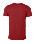 Bella+Canvas 3001CVC Unisex Heather CVC Short Sleeve Tee - Heather Canvas Red - back