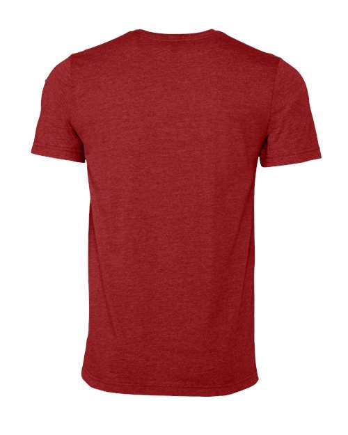 Bella+Canvas 3001CVC Unisex Heather CVC Short Sleeve Tee - Heather Canvas Red - back
