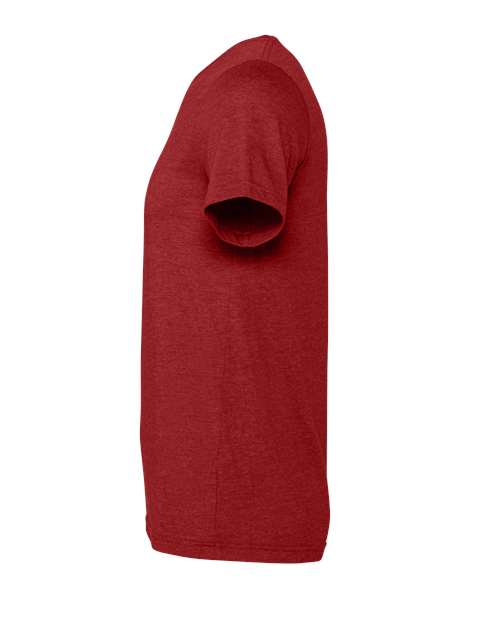 Bella+Canvas 3001CVC Unisex Heather CVC Short Sleeve Tee - Heather Canvas Red - side