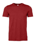Bella+Canvas 3001CVC Unisex Heather CVC Short Sleeve Tee - Heather Canvas Red - front