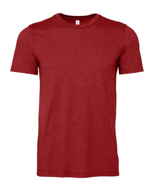 Bella+Canvas 3001CVC Unisex Heather CVC Short Sleeve Tee - Heather Canvas Red - front