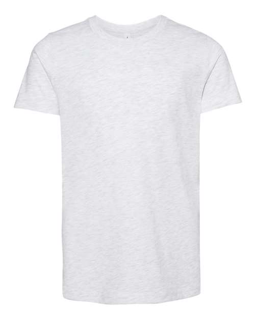 Bella + Canvas 3001Y Youth Jersey Tee - Ash - flat front