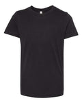 Bella + Canvas 3001Y Youth Jersey Tee - Vintage Black - flat front