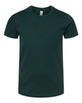 Bella + Canvas 3001Y Youth Jersey Tee - Forest - flat front