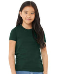 Bella + Canvas 3001Y Youth Jersey Tee - Forest - model front