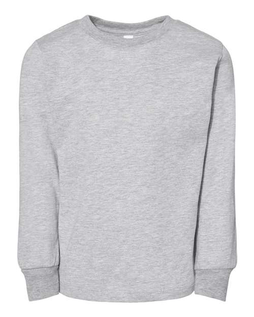 BELLA + CANVAS 3501T Toddler Jersey Long Sleeve Tee - Athletic Heather - front