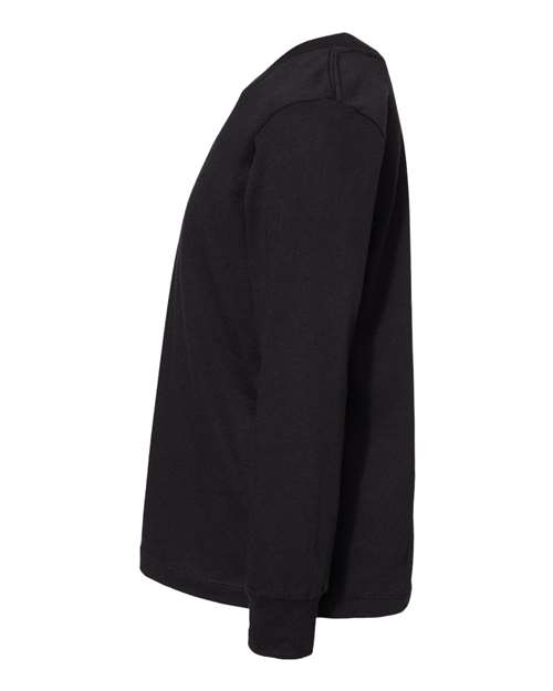 BELLA + CANVAS 3501T Toddler Jersey Long Sleeve Tee - Black - side