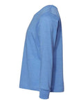 BELLA + CANVAS 3501T Toddler Jersey Long Sleeve Tee - Heather Columbia Blue - side