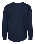 BELLA + CANVAS 3501T Toddler Jersey Long Sleeve Tee - Navy - back