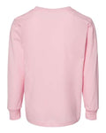 BELLA + CANVAS 3501T Toddler Jersey Long Sleeve Tee - Pink - back