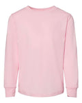 BELLA + CANVAS 3501T Toddler Jersey Long Sleeve Tee - Pink - front
