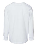 BELLA + CANVAS 3501T Toddler Jersey Long Sleeve Tee - White - back