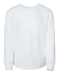 BELLA + CANVAS 3501T Toddler Jersey Long Sleeve Tee - White - front