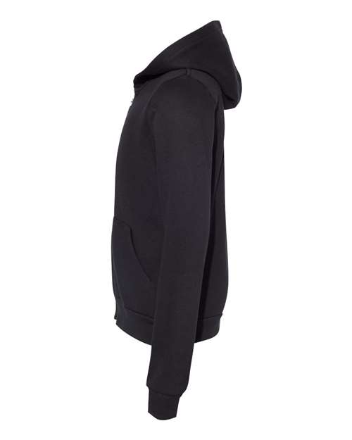BELLA + CANVAS 3739Y Youth Sponge Fleece Full-Zip Hoodie Sweatshirt - Black - side