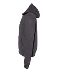 BELLA + CANVAS 3739Y Youth Sponge Fleece Full-Zip Hoodie Sweatshirt - Dark Grey Heather - side