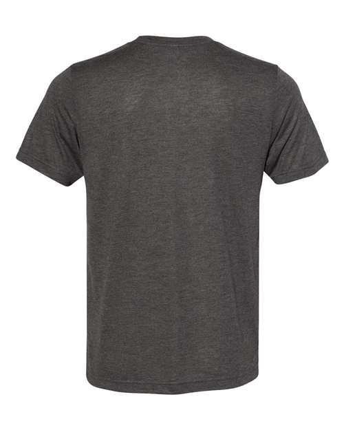 BELLA + CANVAS 3880 Unisex Viscose Fashion Tee - Dark Grey Heather - back
