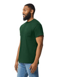Gildan 8300 Unisex DryBlend Pocket T-Shirt - Forest Green - model side