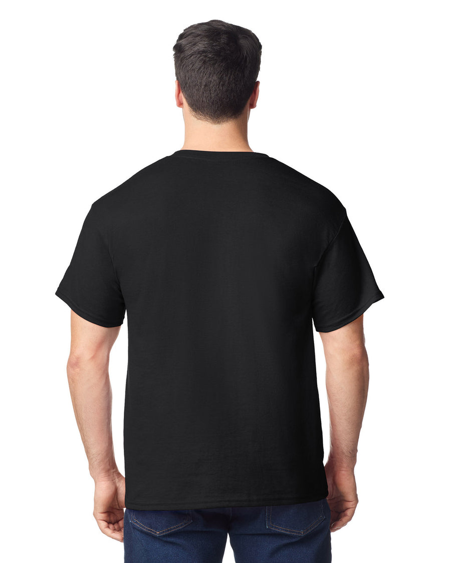 Gildan 8300 Unisex DryBlend Pocket T-Shirt - Black - model back