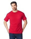 Gildan 8300 Unisex DryBlend Pocket T-Shirt - Red - model front
