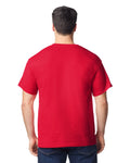 Gildan 8300 Unisex DryBlend Pocket T-Shirt - Red - model back