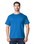 Gildan 8300 Unisex DryBlend Pocket T-Shirt - Royal - model front