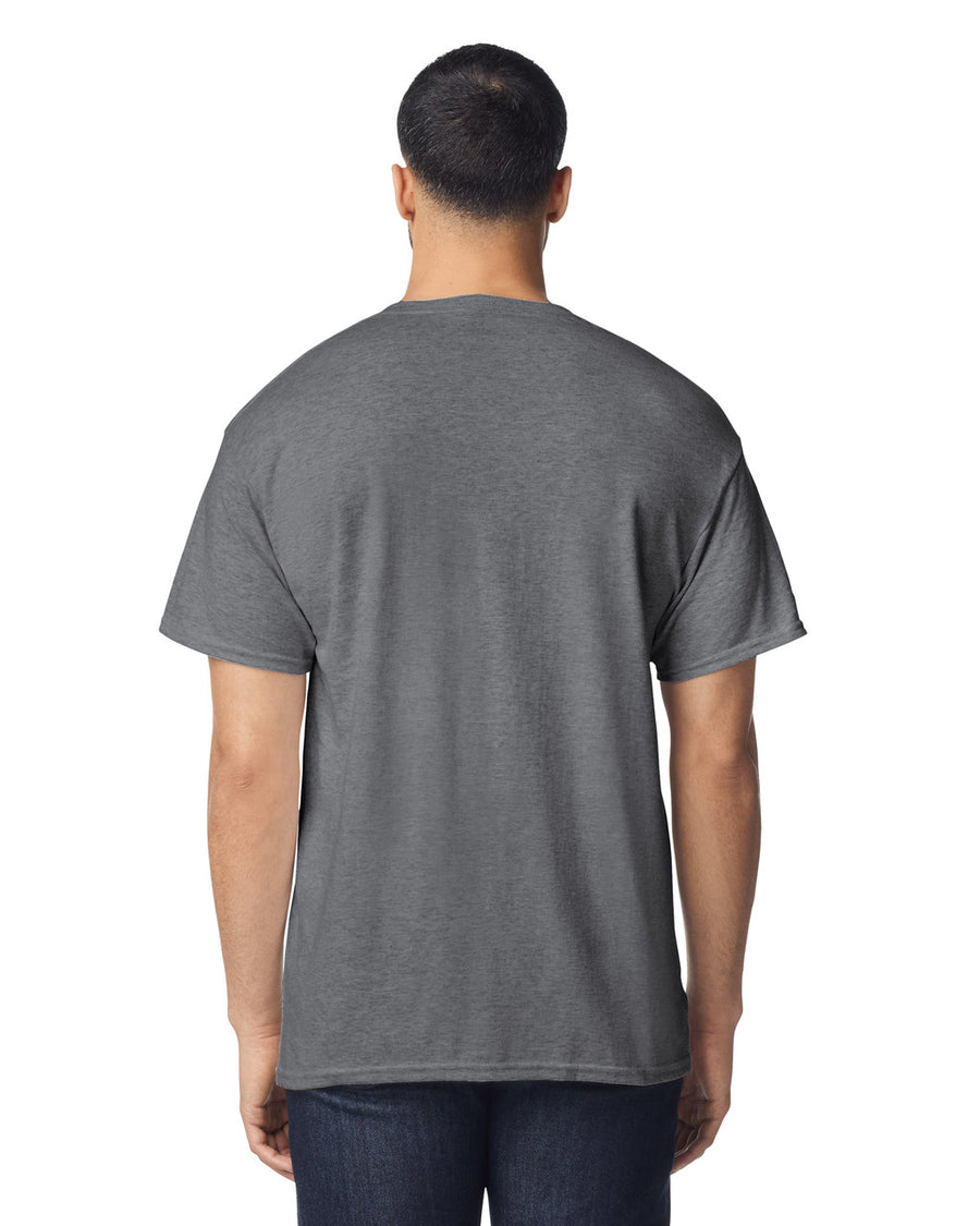 Gildan 8300 Unisex DryBlend Pocket T-Shirt - Graphite Heather - model back