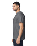 Gildan 8300 Unisex DryBlend Pocket T-Shirt - Graphite Heather - model side