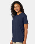 Hanes 4980 Perfect-T T-Shirt - Heather Navy - model side