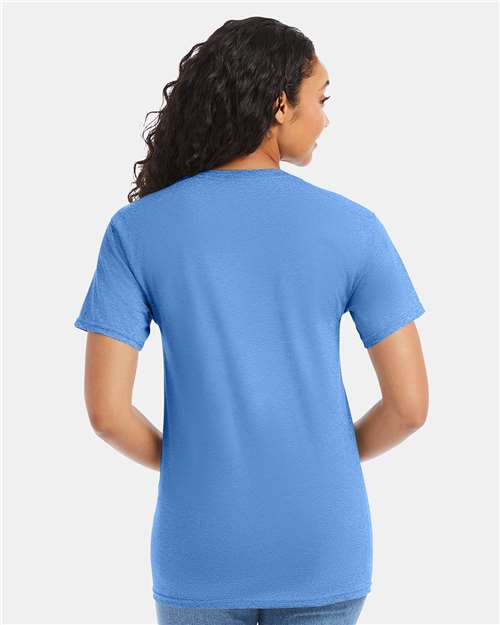 Hanes 5280 Essential-T T-Shirt - Carolina Blue - model back