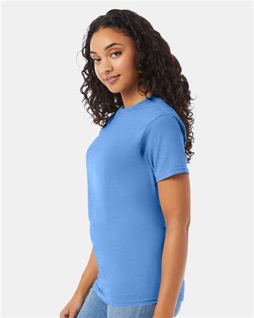 Hanes 5280 Essential-T T-Shirt - Carolina Blue - model side