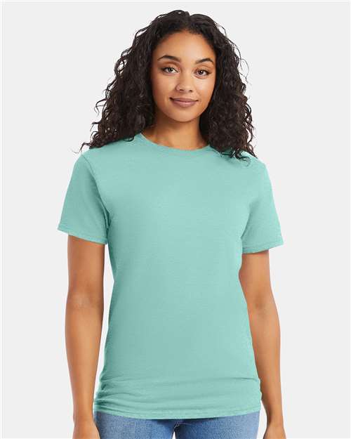Hanes 5280 Essential-T T-Shirt - Clean Mint - model front