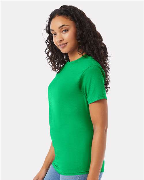 Hanes 5280 Essential-T T-Shirt - Kelly Green - model side