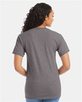 Hanes 5280 Essential-T T-Shirt - Oxford Grey - model back