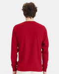 Hanes 5286 Essential-T Long Sleeve T-Shirt - Deep Red - model back