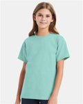 Hanes 5480 Youth Essential-T T-Shirt - Clean Mint - model front
