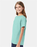 Hanes 5480 Youth Essential-T T-Shirt - Clean Mint - model side