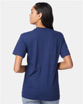 Hanes 42TB Perfect-T Triblend T-Shirt - Solid Navy Triblend - model back