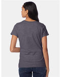 Hanes SL04 Women's Perfect-T T-Shirt - Charcoal Heather - model back