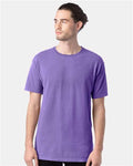 Hanes GDH100 Men's Garment-Dyed T-Shirt - Lavender - model front