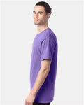 Hanes GDH100 Men's Garment-Dyed T-Shirt - Lavender - model side