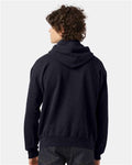Champion CD450 Unisex Garment-Dyed Hooded Sweatshirt - Navy - model back