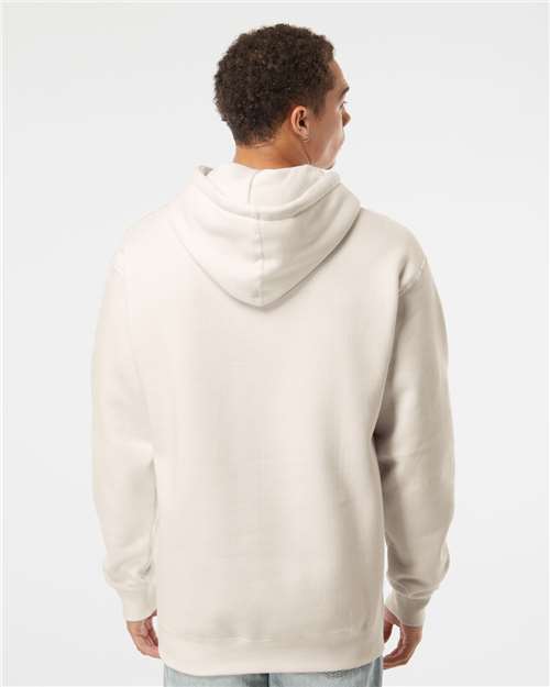 Independent Trading Co. IND4000 Heavyweight Hooded Sweatshirt - Bone - model back