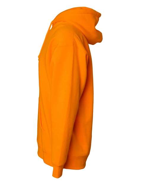 Independent Trading Co. IND4000 Heavyweight Hooded Sweatshirt - Safety Orange - side