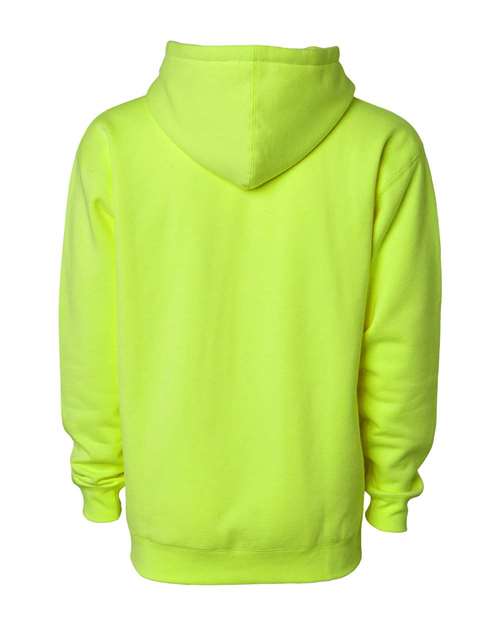 Independent Trading Co. IND4000 Heavyweight Hooded Sweatshirt - Safety Yellow - back