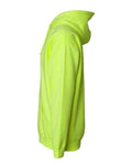 Independent Trading Co. IND4000 Heavyweight Hooded Sweatshirt - Safety Yellow - side