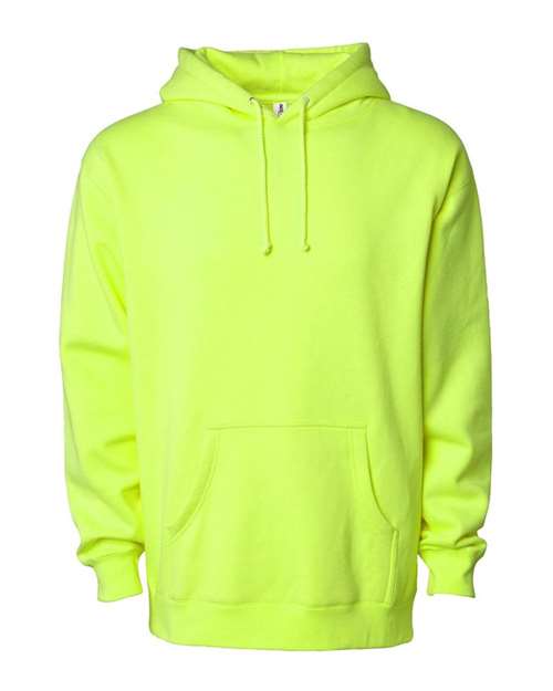 Independent Trading Co. IND4000 Heavyweight Hooded Sweatshirt - Safety Yellow - flat front