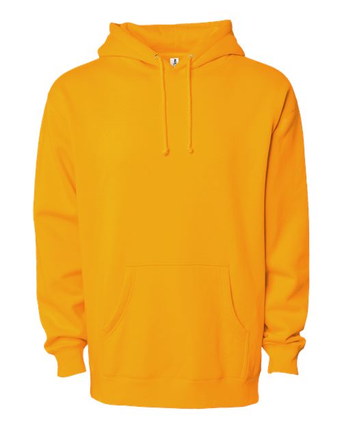 Independent Trading Co. IND4000 Heavyweight Hooded Sweatshirt - Gold - flat front
