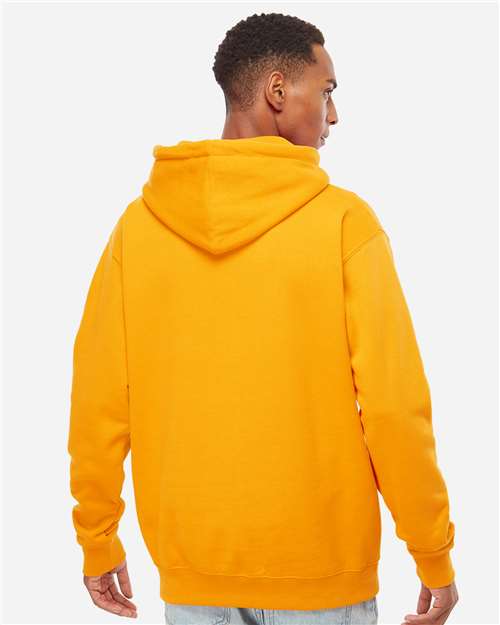 Independent Trading Co. IND4000 Heavyweight Hooded Sweatshirt - Gold - model back