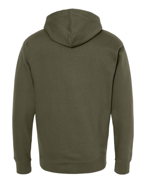 Independent Trading Co. SS4500Z Midweight Full-Zip Hooded Sweatshirt - Army - back